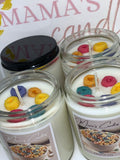 Fruit loops cereal candle